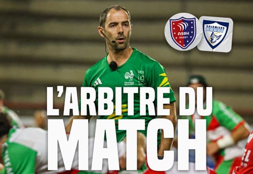 ASBH vs COLOMIERS – Jonathan GASNIER arbitre du match